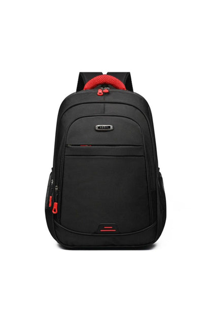 Rucsac Sport pentru Laptop, Impermeabil, Negru cu Accente Roșii