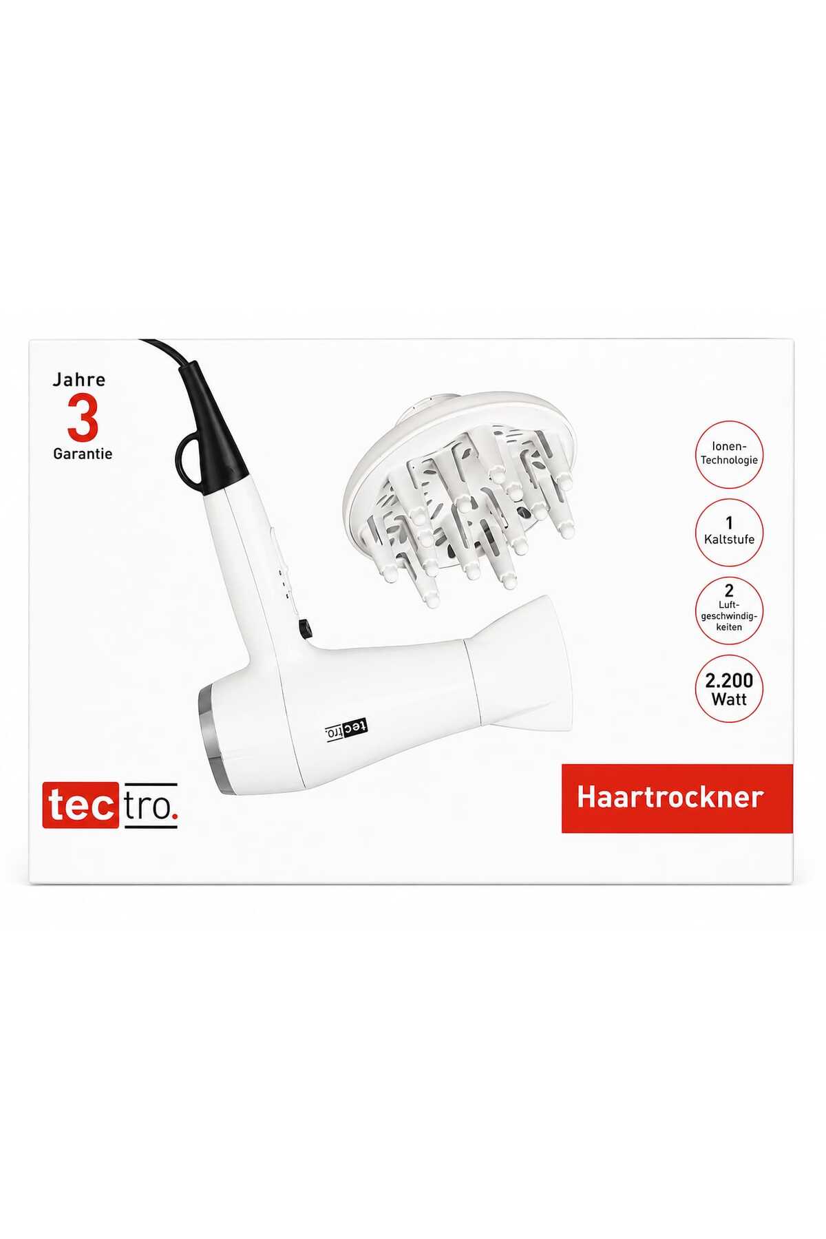 Uscător de Păr Ionic 2200W – Protecție Anti-Electrizare & Uscare Rapidă