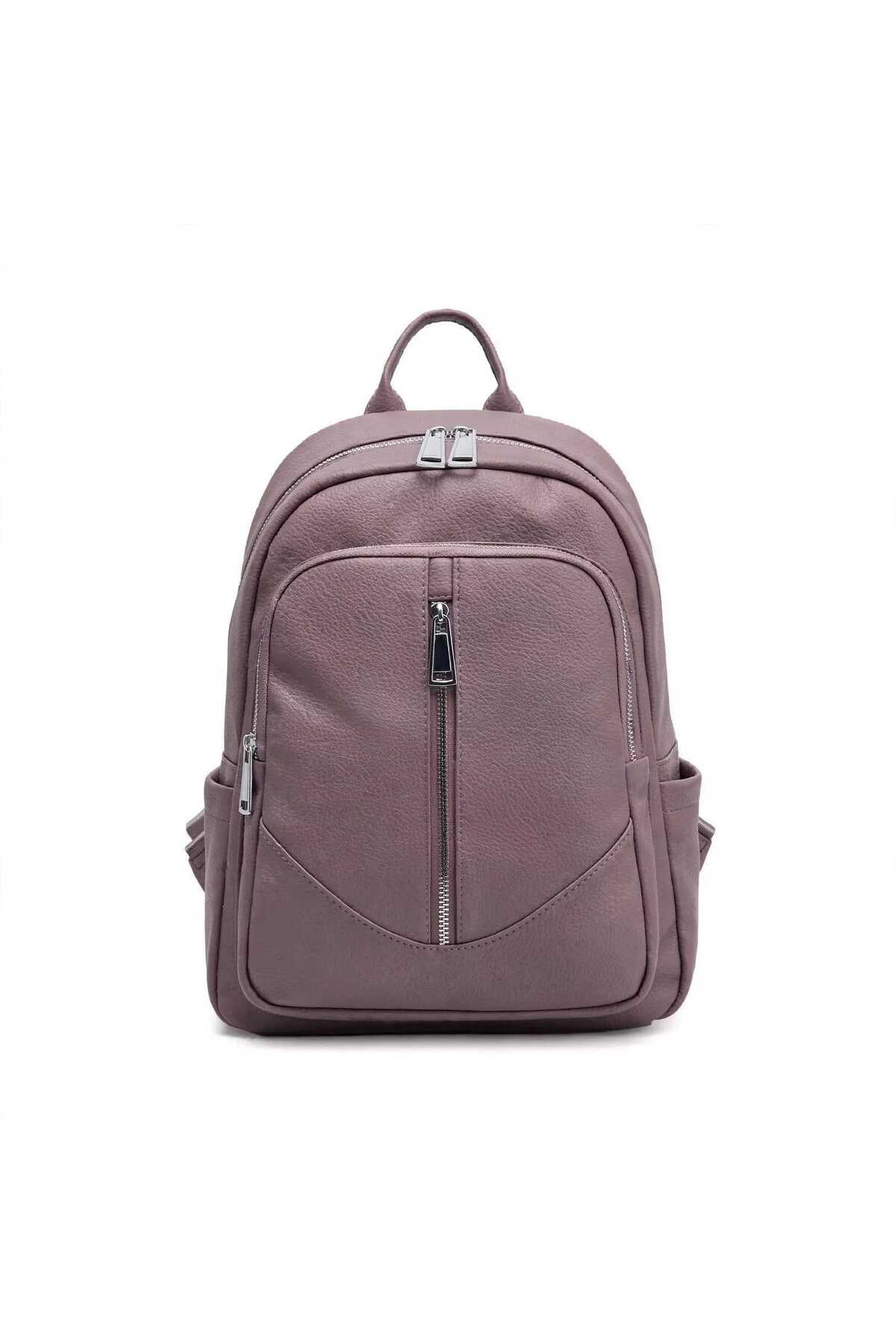 Rucsac Elegant Damă din Piele Ecologică, Multifuncțional, Model Urban Casual cu Buzunare