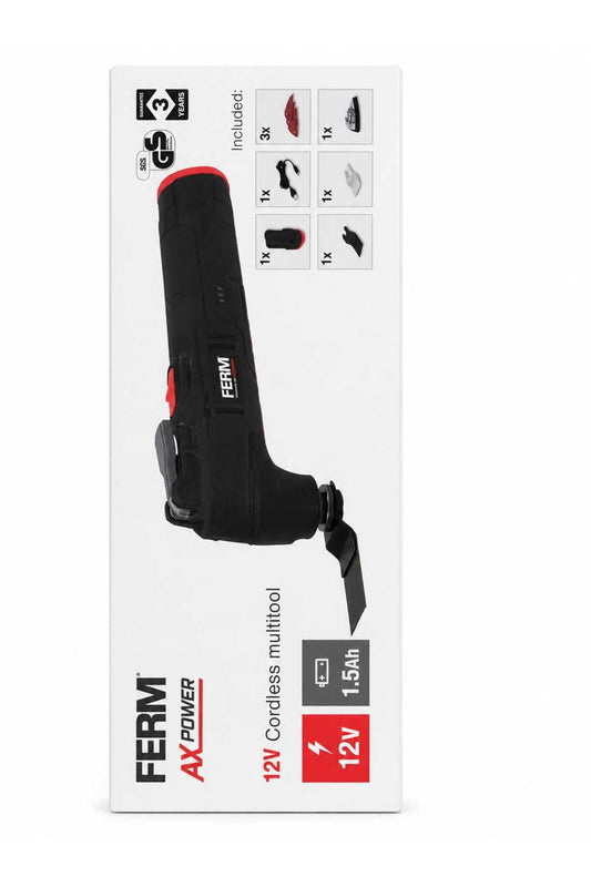 Unealtă Multifuncțională Fără Fir FERM AX Power 12V Cordless Multitool