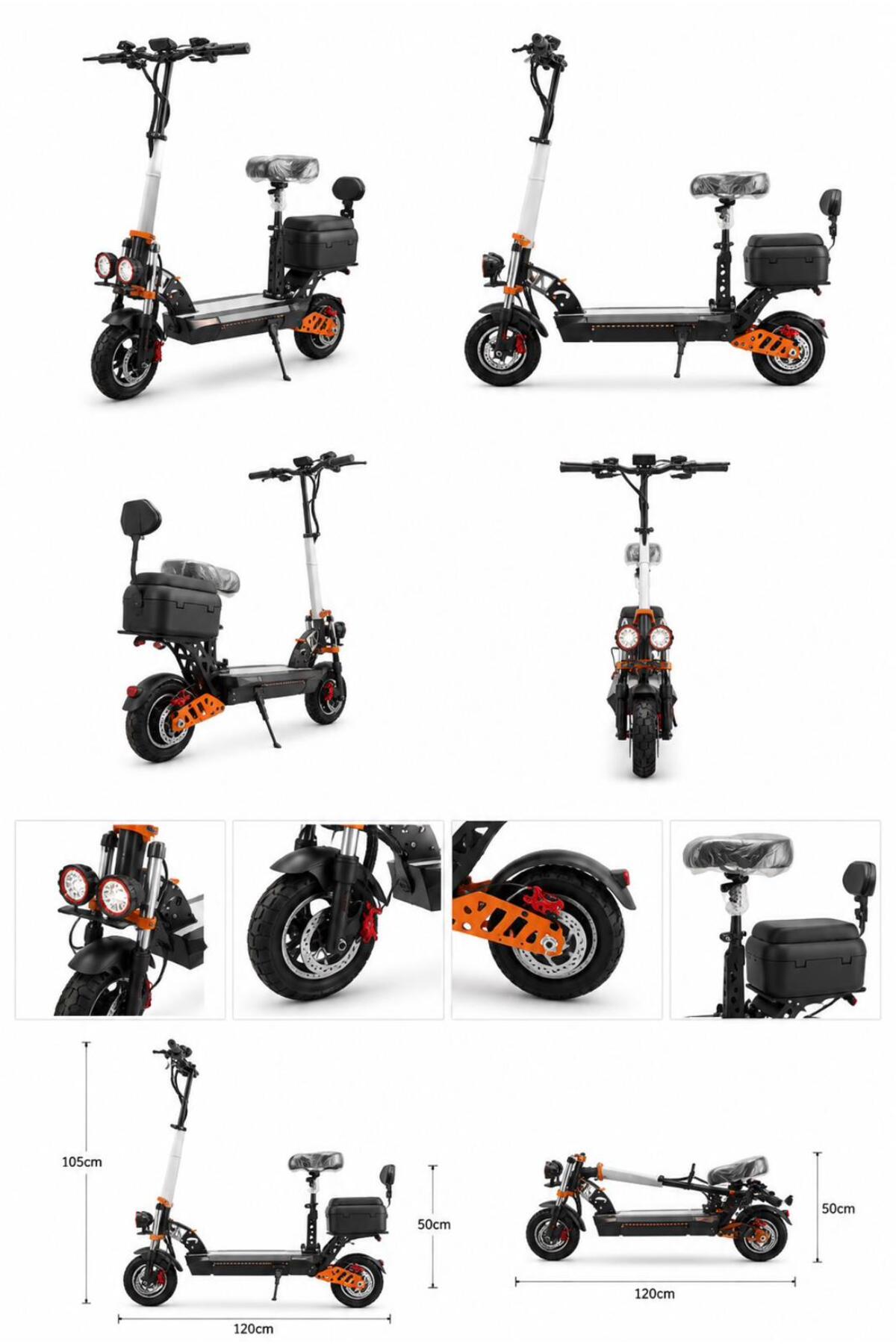 Scuter Electric Confortabil și Puternic