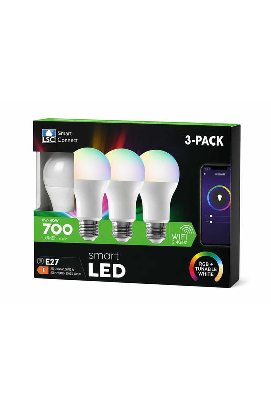 Set Becuri Inteligente LSC Smart LED (3 Buc.)