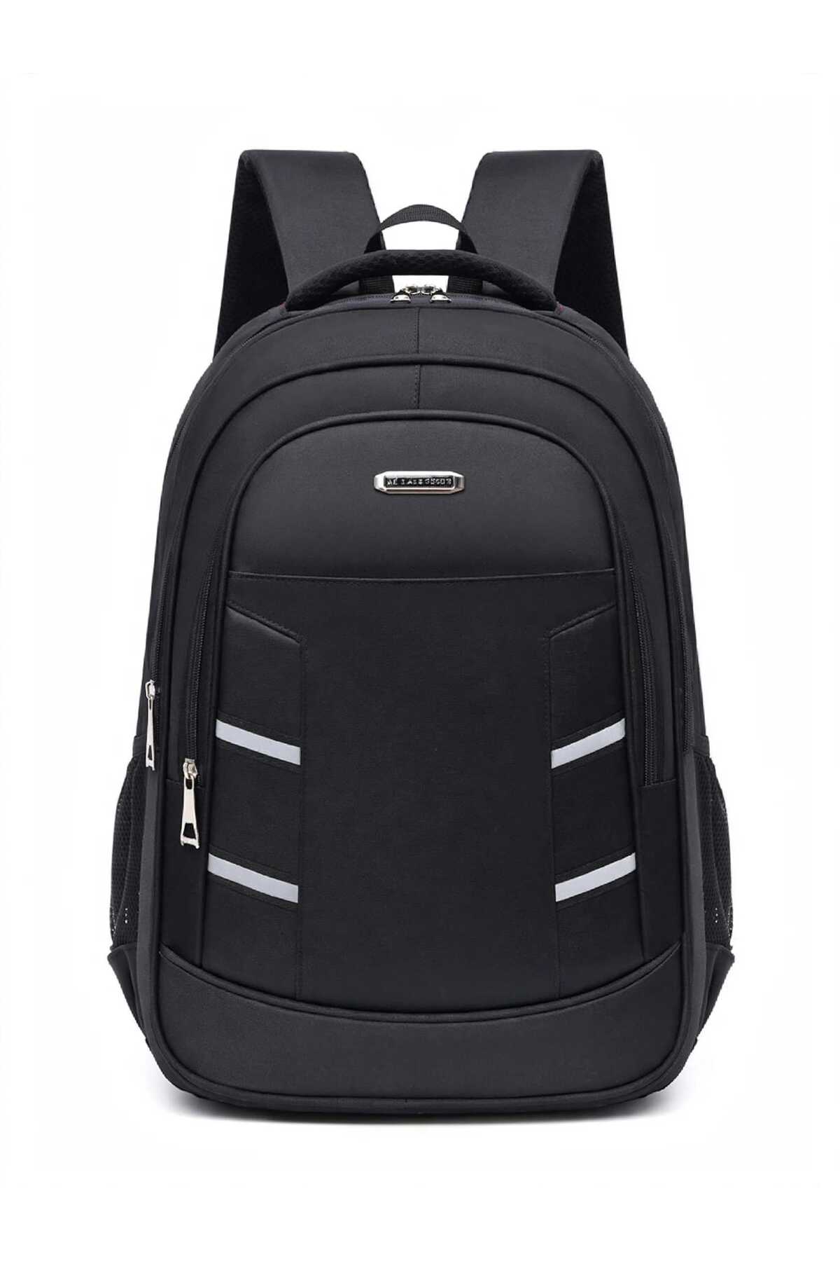 Rucsac Multifuncțional pentru Laptop 15.6", Impermeabil, cu Benzi Reflectorizante și Compartimente Multiple
