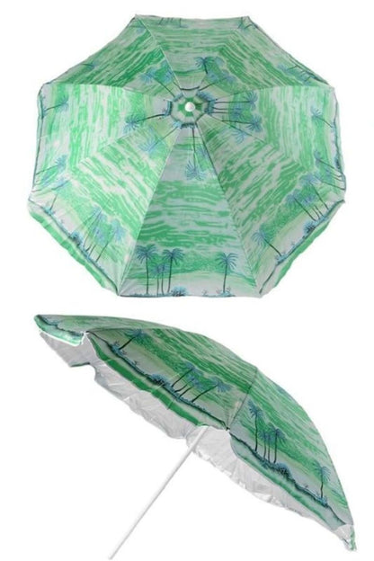 Umbrelă de Plajă și Grădină Inclinabilă, Protecție UV, Diametru 1.5