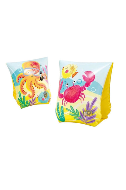 Set Piscină Gonflabilă pentru Copii, Dreptunghiulară, 3 Inele cu Model Unicorn și Aripioare Colorate