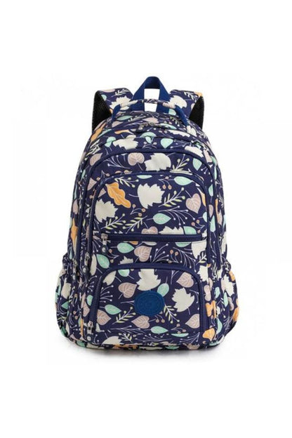 Ghiozdan Impermeabil Model Floral, Spațios, Multicolor
