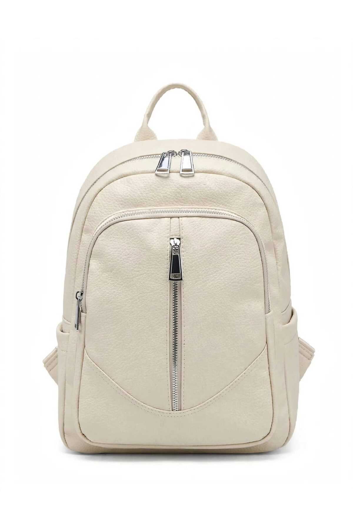 Rucsac Elegant Damă din Piele Ecologică, Multifuncțional, Model Urban Casual cu Buzunare