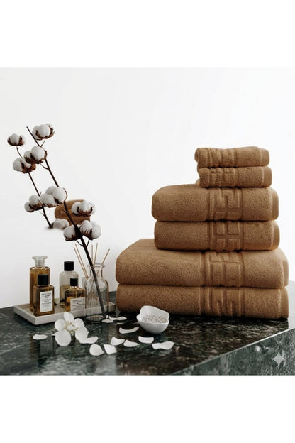 Set Prosoape Bumbac 100%, 6 Piese,diverse Culori, Absorbante și Fine,500gsm