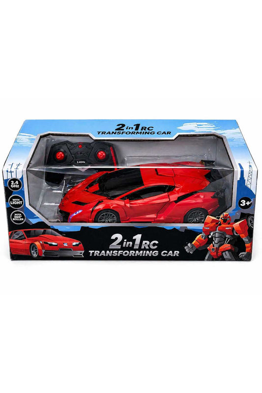 O Mașină Telecomandată Spectaculoasă 2 în 1, Care se Transformă Într-un Robot! „RC Transforming Car