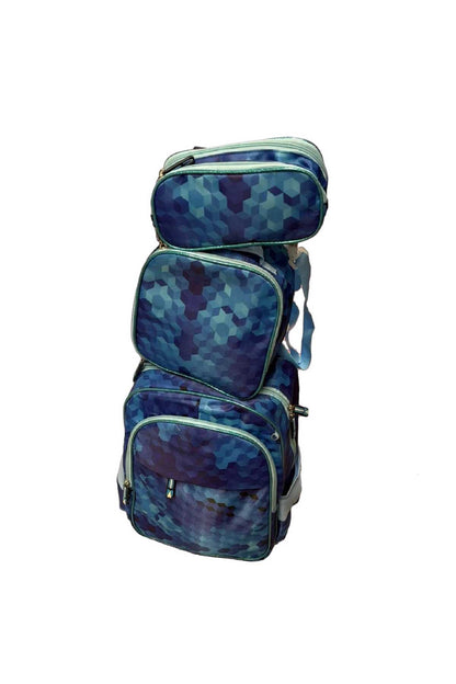 Set Școală 3 Piese cu Model Geometric – Ghiozdan, Sacoșă Prânz și Penar