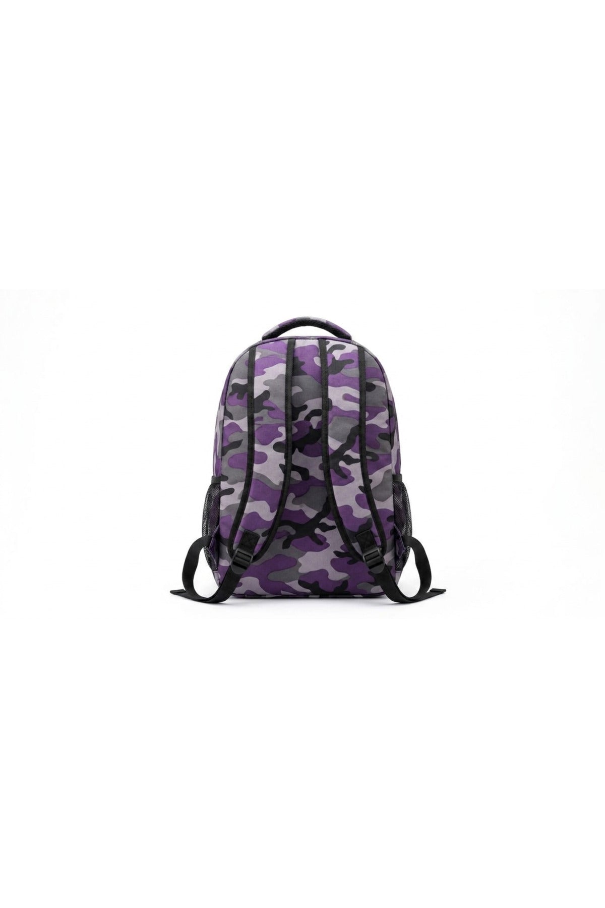 Set Școală 3în1 pentru Fete, Ghiozdan + Sacoșă Prânz + Penar, Model Unicorn Tie-Dye cu Sclipici, Gri/Negru