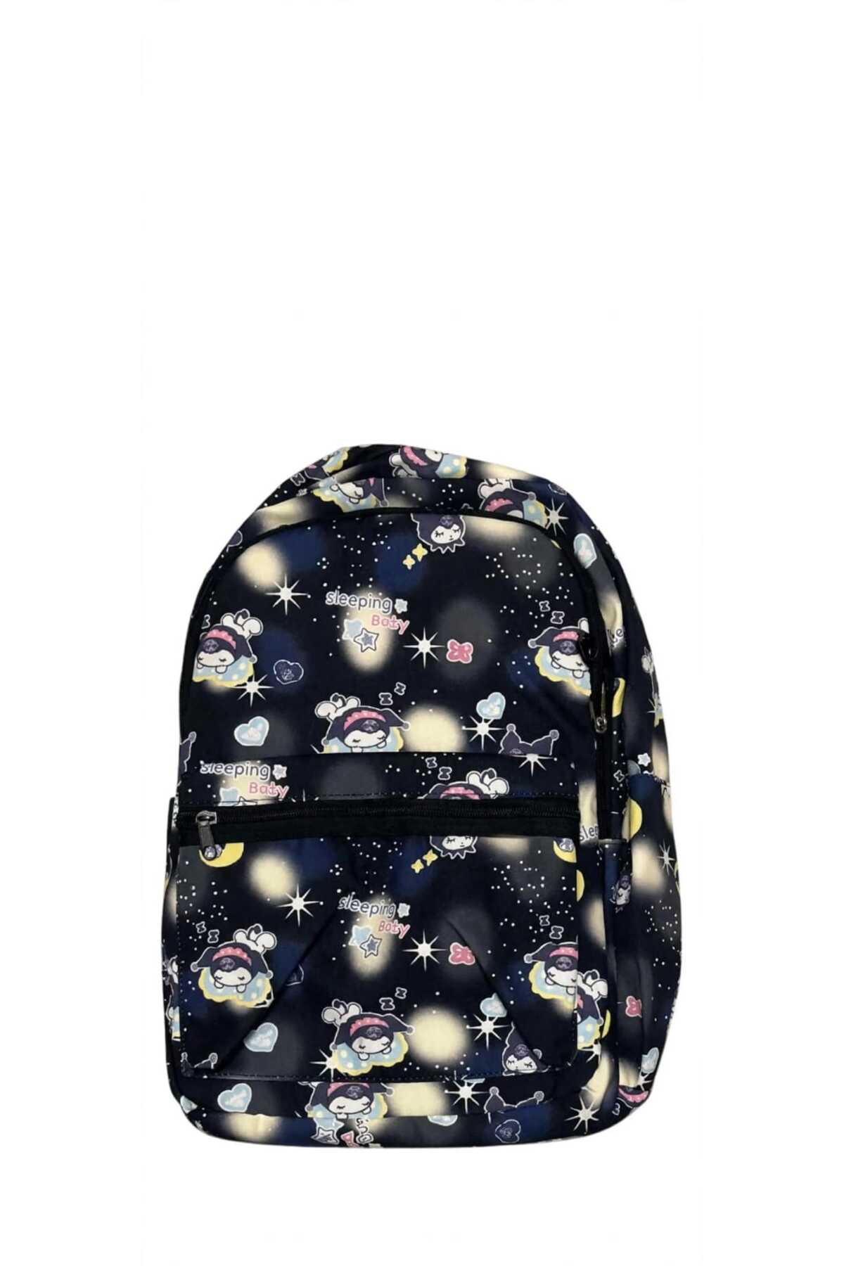 Rucsac Școală și Casual pentru Fete, Model Pastel Tie-Dye, Impermeabil, cu Compartimente