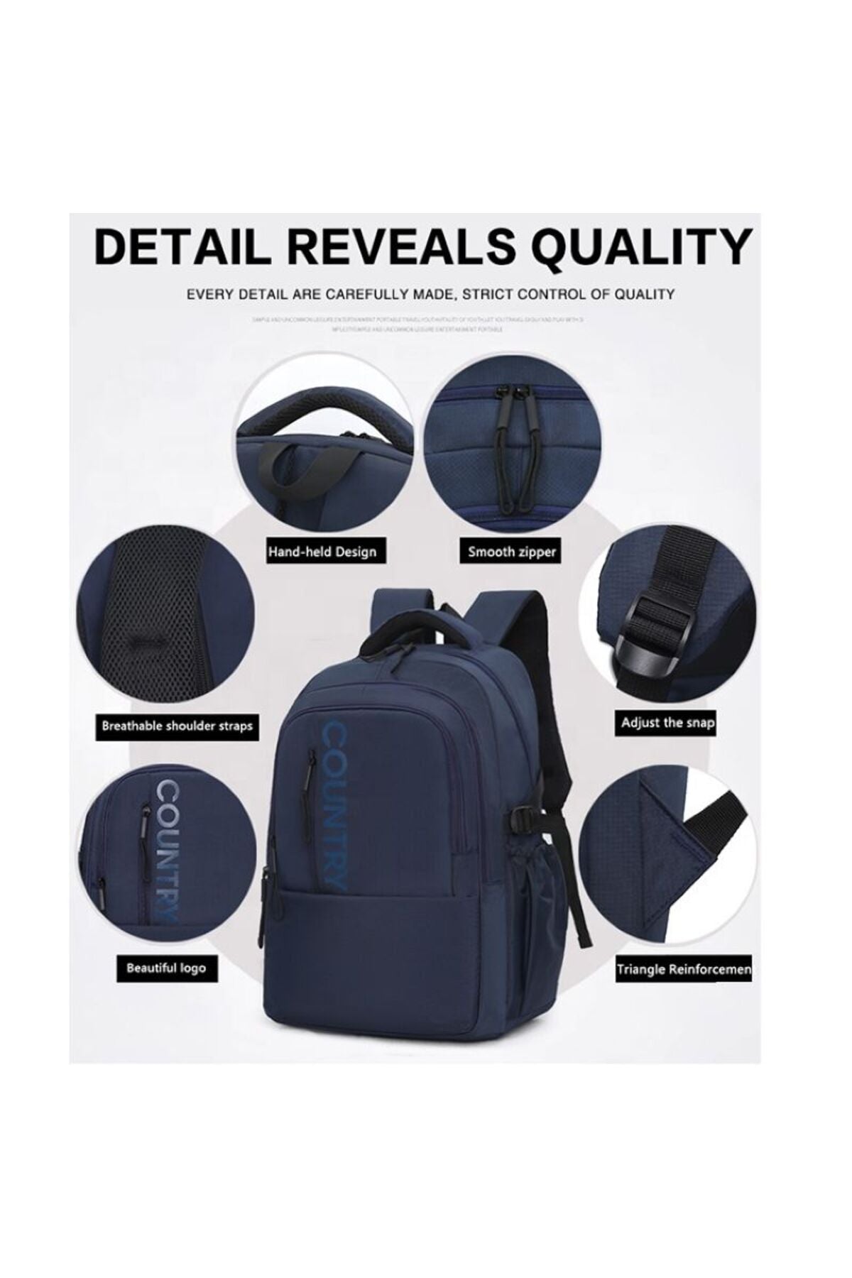 Rucsac Urban-Casual, Impermeabil, Compartiment Laptop, Spate Anatomic