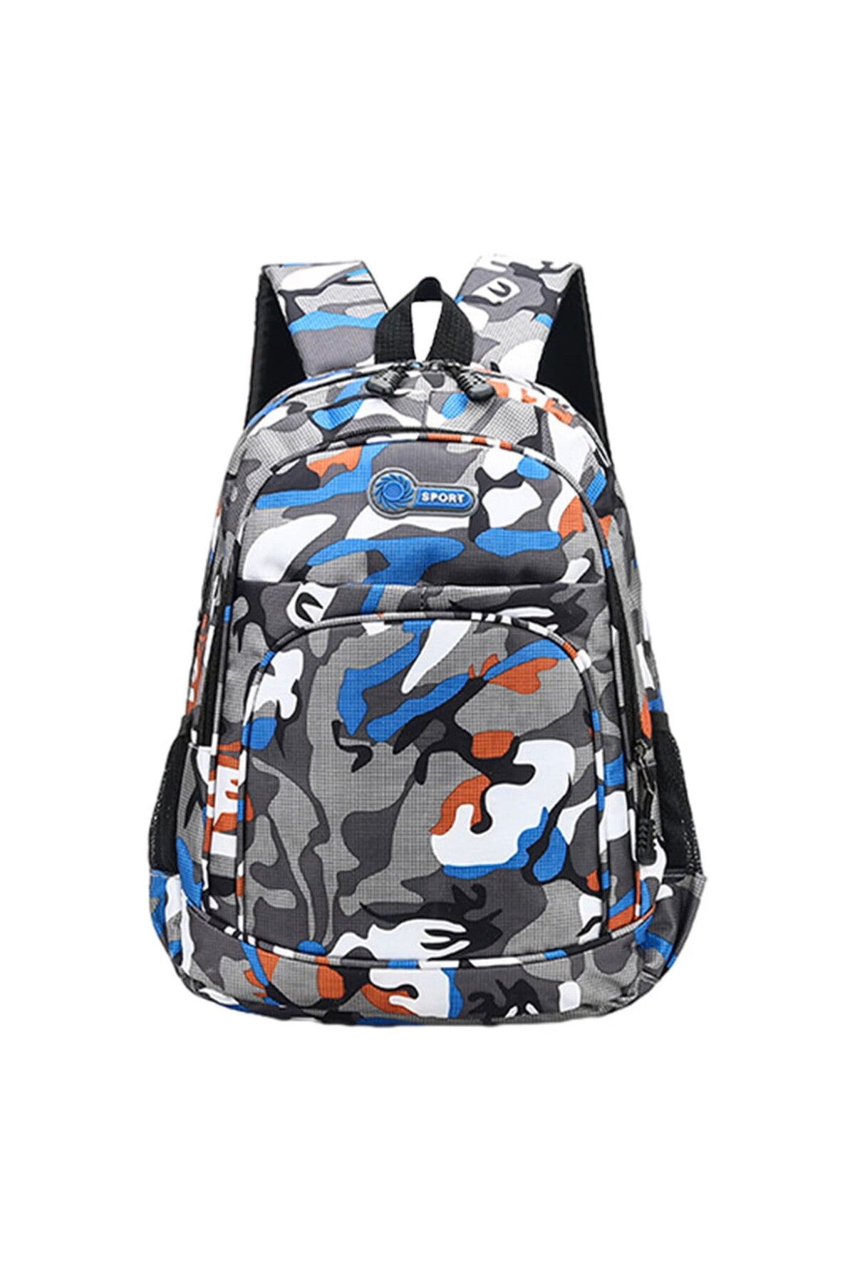 Rucsac Școală și Sport cu Model Camuflaj, Anatomic și Impermeabil, Multicolor