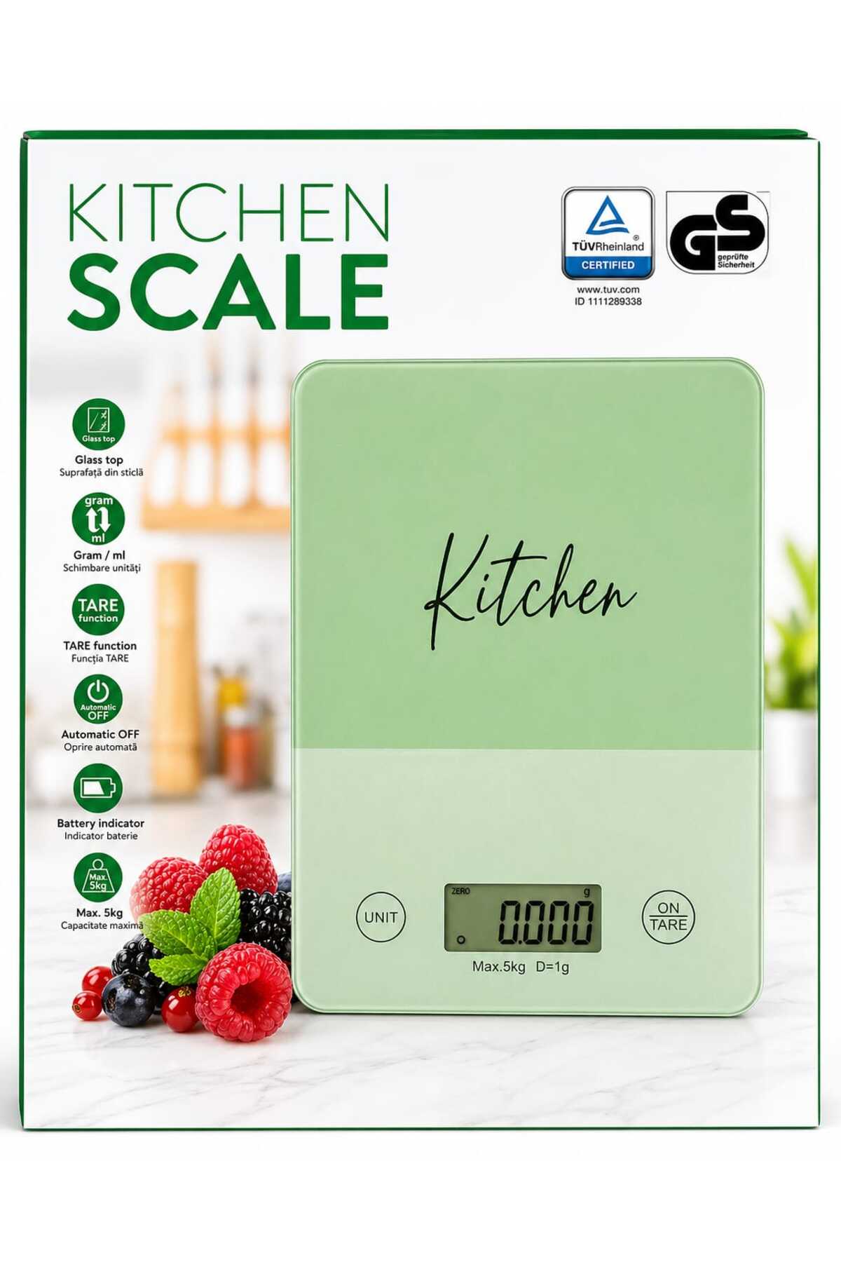Cântarul de Bucătărie Kitchen Scale Este Ajutorul Perfect Pentru Gătit Precis și Fără Efort
