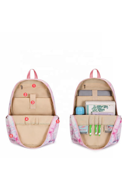 Set Școală 3în1, Ghiozdan + Sacoșă Prânz + Penar, Model Graffiti, Compartiment Laptop/Tabletă, Gri/Negru