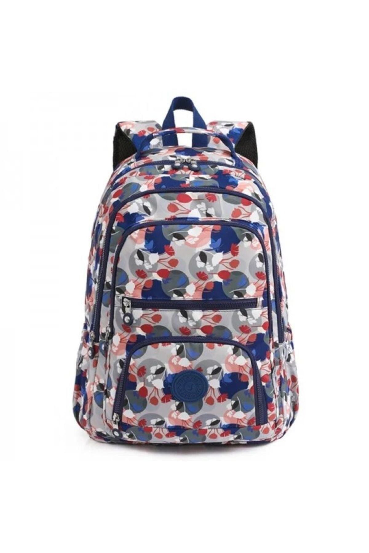 Rucsac Școală și Casual pentru Fete, Model Pastel Tie-Dye, Impermeabil, cu Compartimente