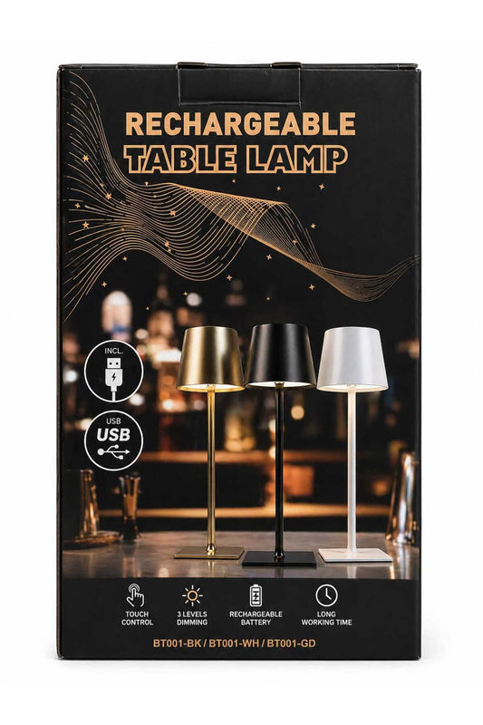 Lampă de Masă Reîncărcabilă, Modernă și Elegantă, Perfectă Pentru Orice Decor! Design Minimalist