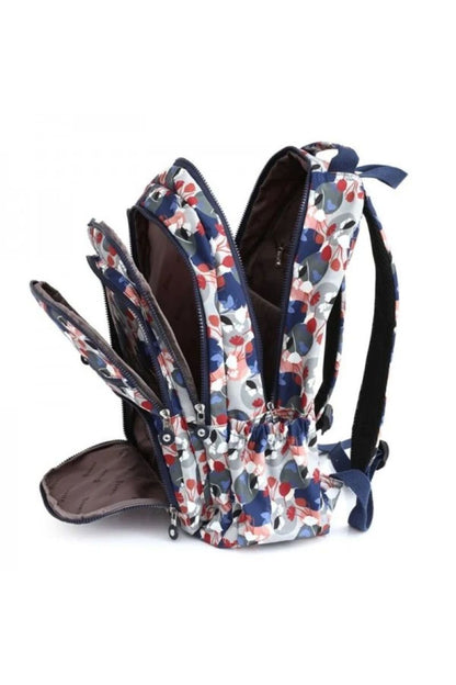 Rucsac Școală și Casual pentru Fete, Model Pastel Tie-Dye, Impermeabil, cu Compartimente