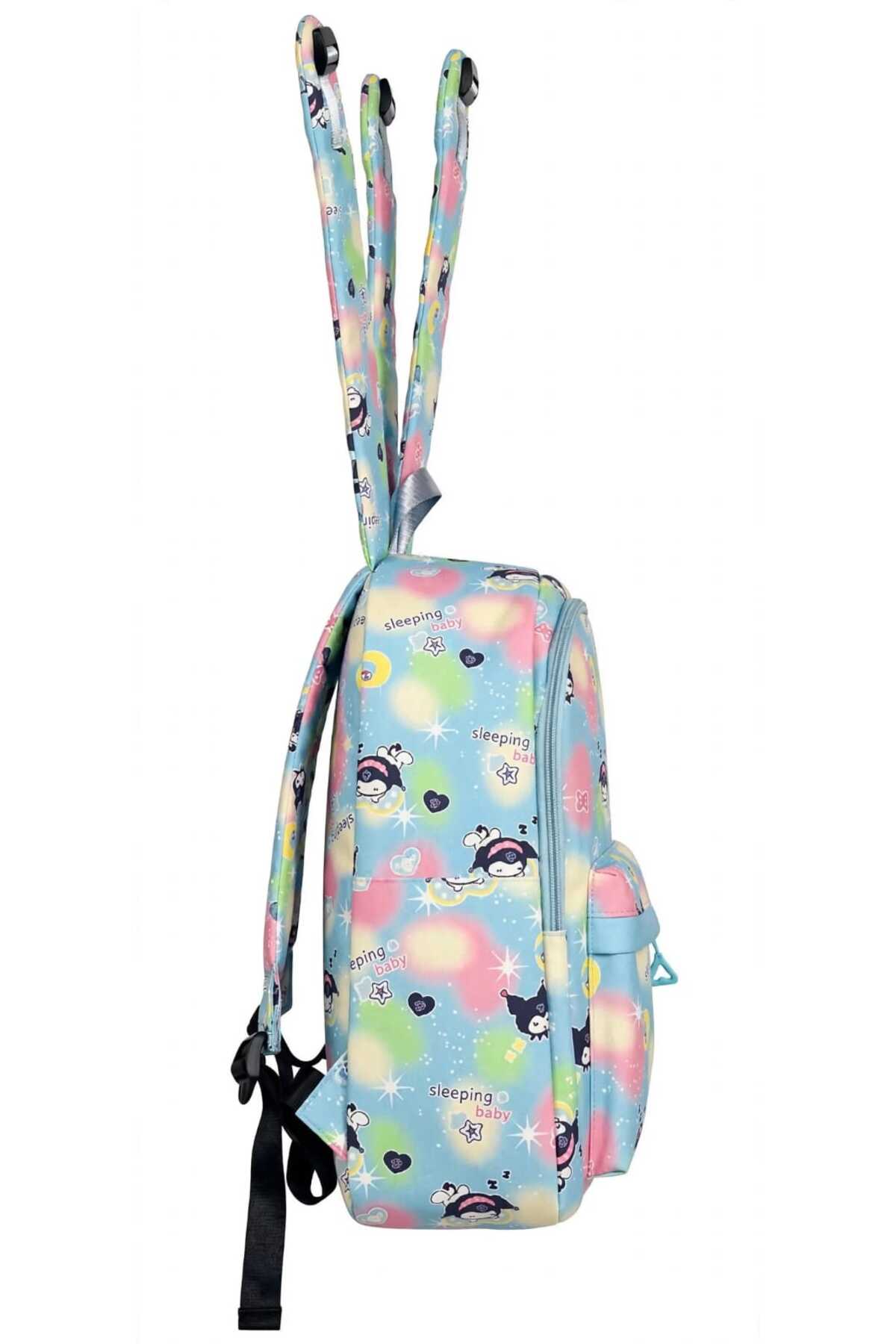 Ghiozdan Ortopedic Kuromi, Model Galaxy Pastel Tie-Dye, Impermeabil, Capacitate Mare, pentru Fete