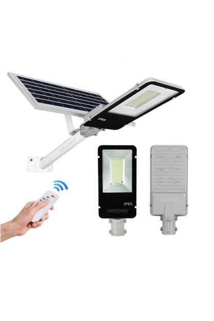 Lampă Solară Stradală LED,400W, Proiector Exterior cu Panou Solar și Braț de Montare, Rezistentă la Apă