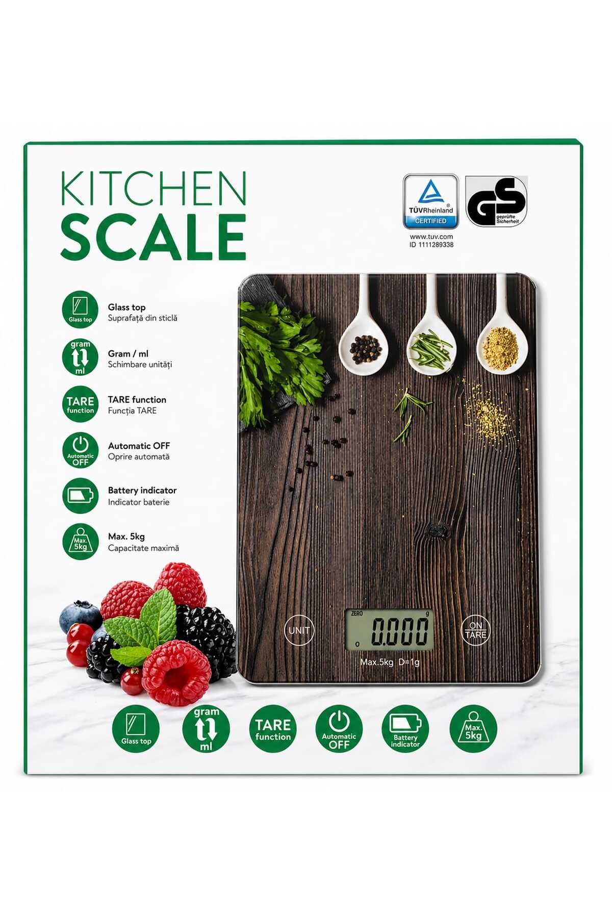 Cântarul de Bucătărie Kitchen Scale Este Ajutorul Perfect Pentru Gătit Precis și Fără Efort