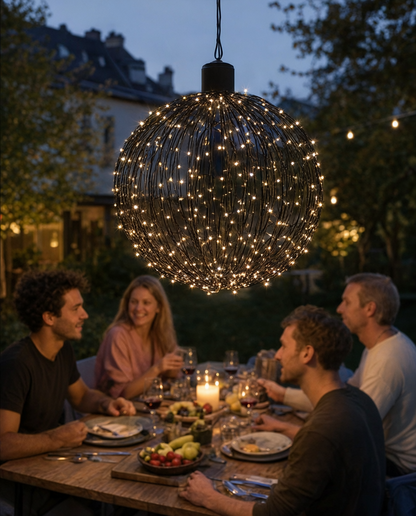 Glob luminos Twinkle, 140 LED, Ø30 cm, timer, interior și exterior