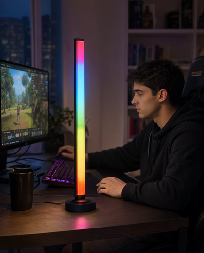 Bară LED RGBIC pentru gaming Battletron, 43,8 cm, Wi-Fi, aplicație și telecomandă